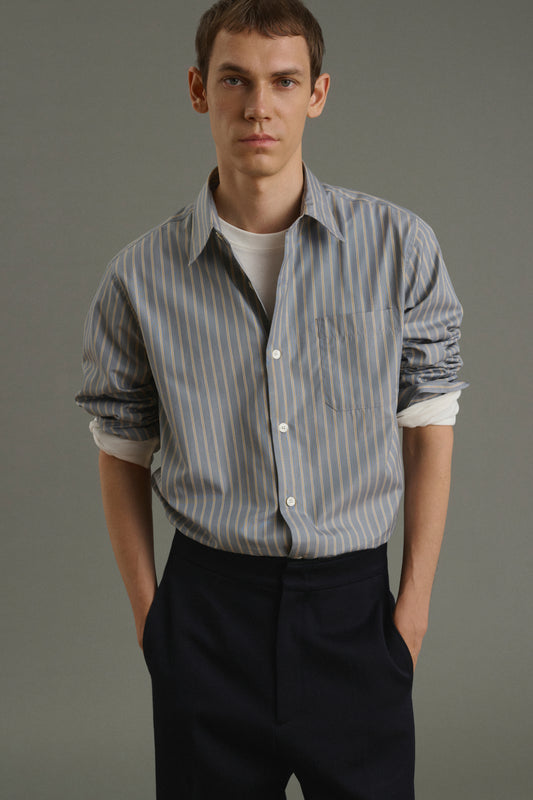 Camisa Glenn - Antracita/Bronce - Algodón - Hombre