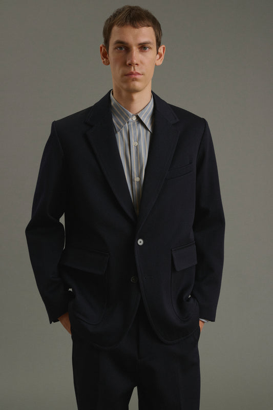 Veste Clement - Dark Navy - Laine - Homme