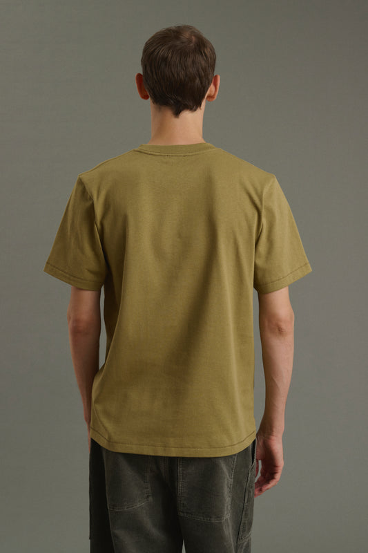 Camiseta Owen - Caqui claro - Algodón - Hombre