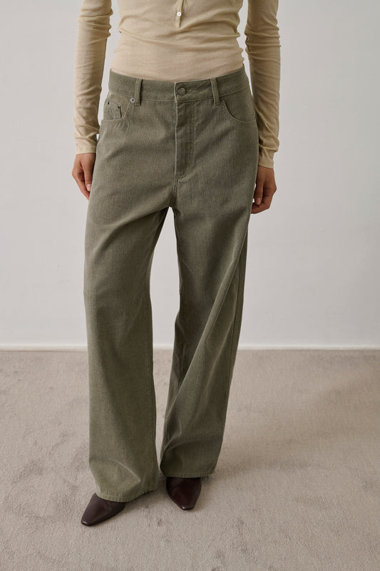 Pantalon Hunter - Kaki - Coton - Femme