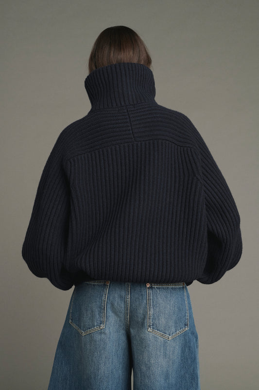 Chaqueta Jasper - Navy - Lana Merino - Mujer
