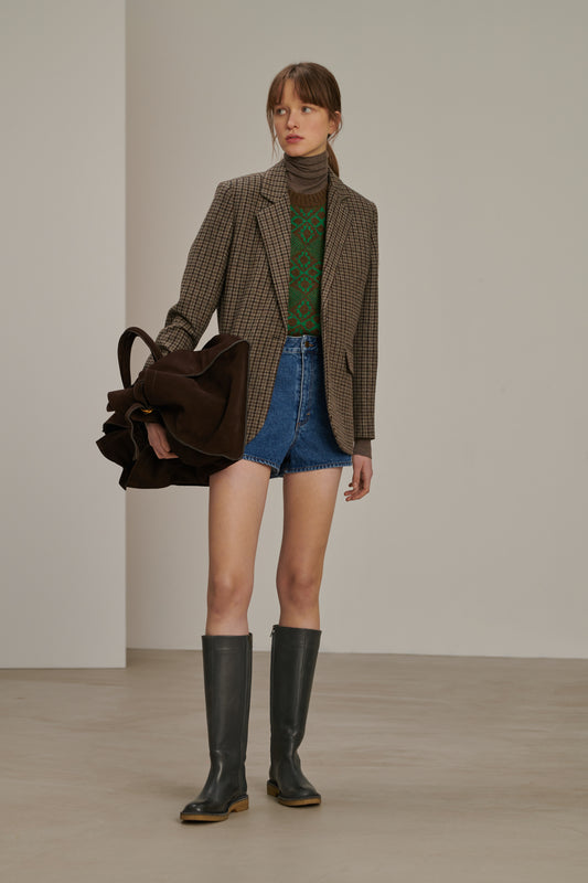 Botas Babylon - Gris Antracita - Cuero - Mujer