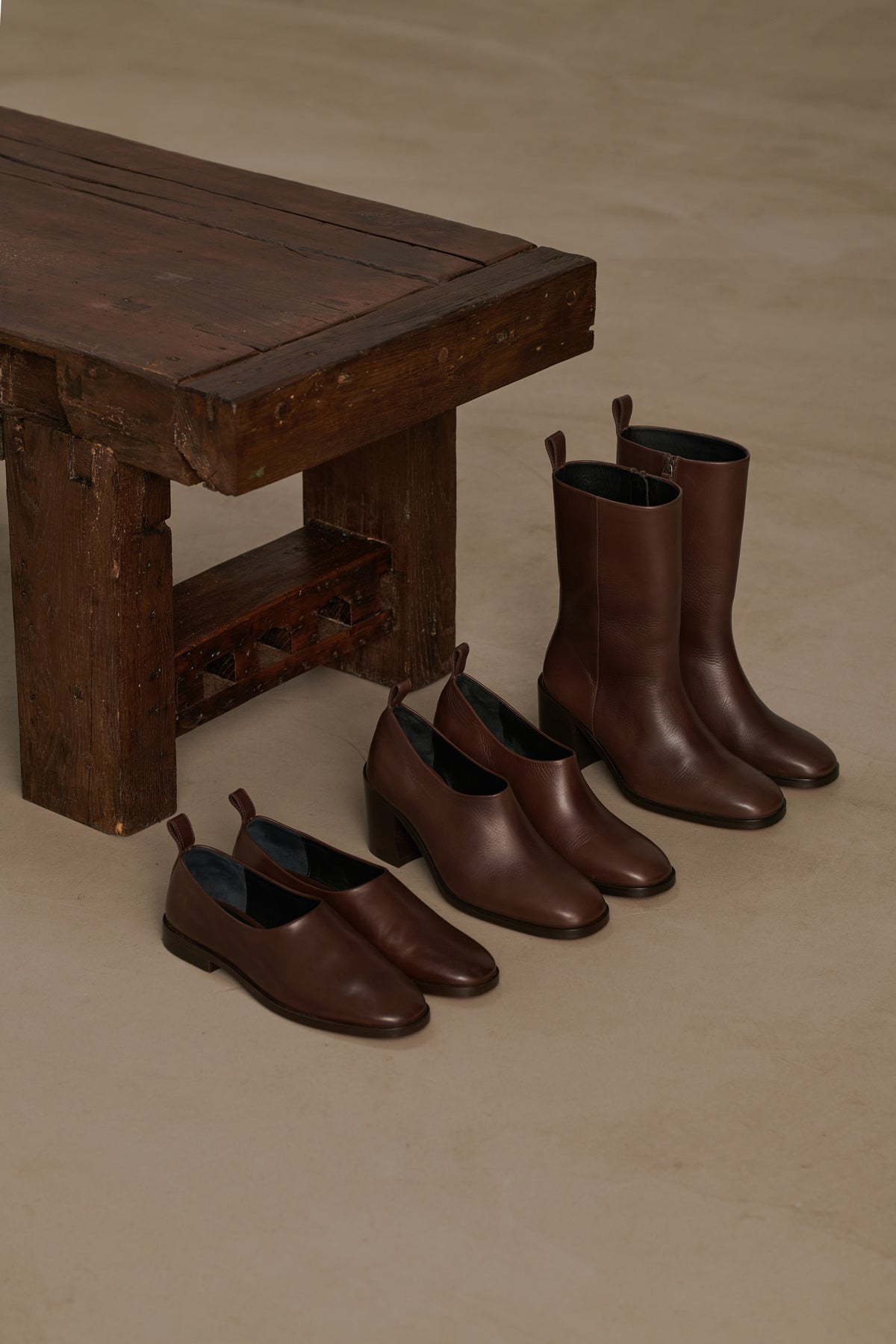 Botines Cara - Ébano - Cuero - Mujer