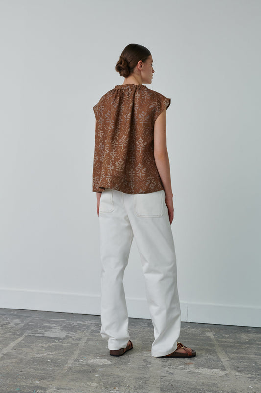 CAMISA TANGER MARRÓN