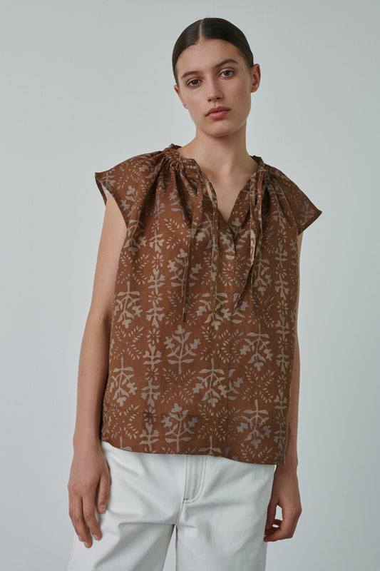 CAMISA TANGER MARRÓN