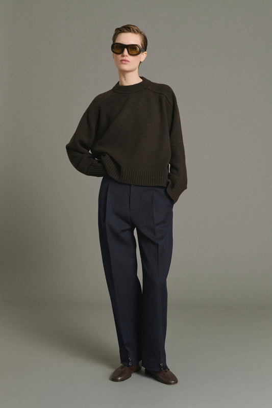 Jersey Will - Chocolate - Lana Merino - Mujer