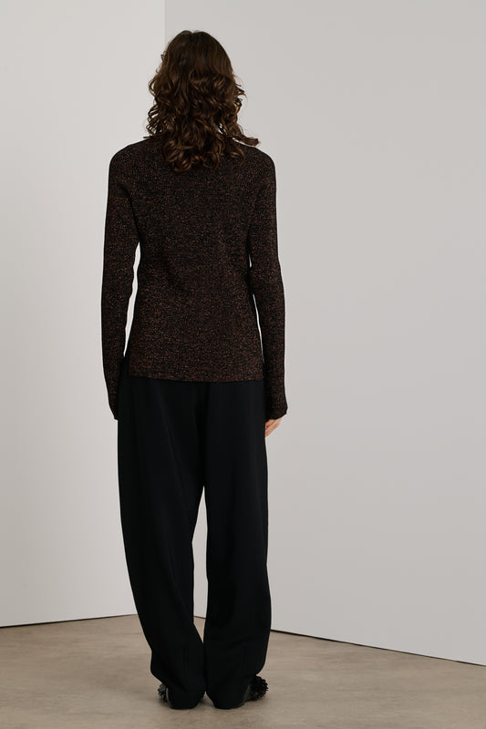 Jersey Verona - Negro/Caramelo - Mujer
