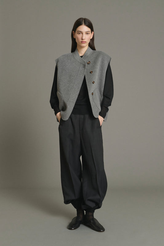Blouson Adeline - Gris Clair - Laine - Femme