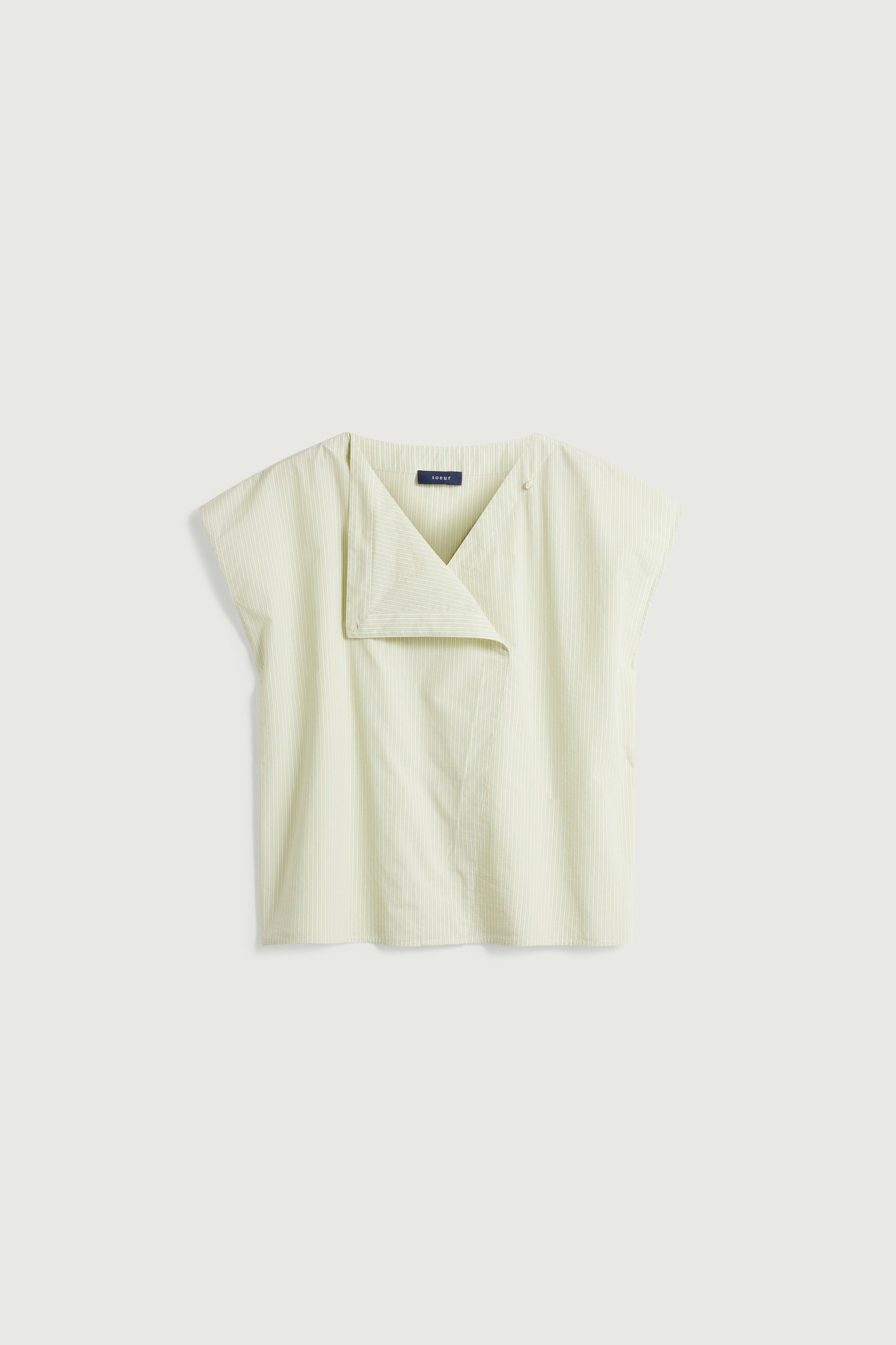 Blouse Lorena - Vert/Écru - Coton - Femme