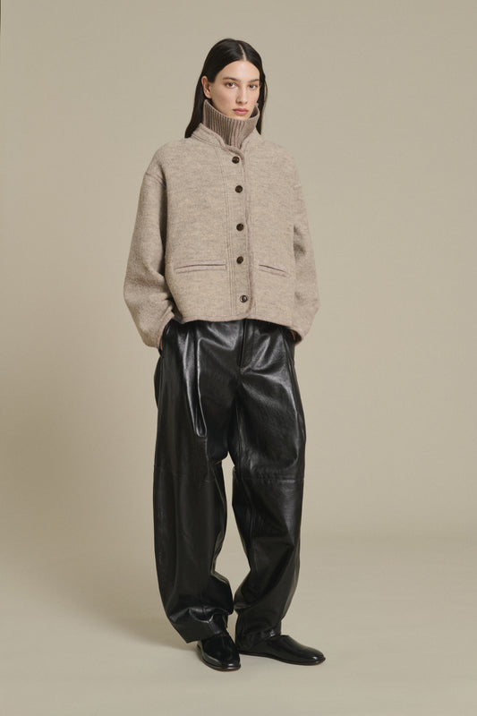 CHAQUETA OLYMPE BEIGE/GRIS