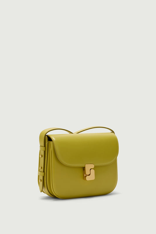 Sac Bellissima Mini - Jaune Néon - Cuir - Femme