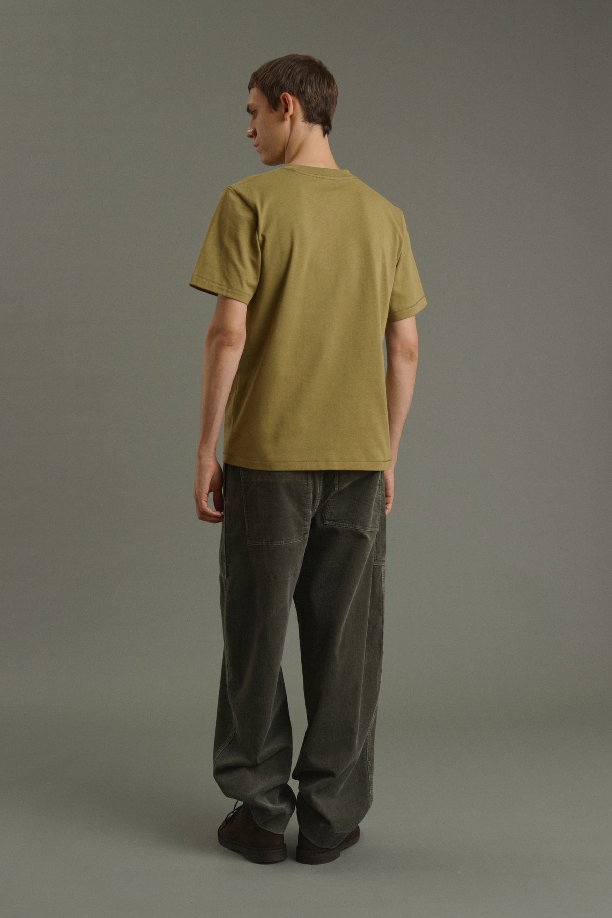Camiseta Owen - Caqui claro - Algodón - Hombre