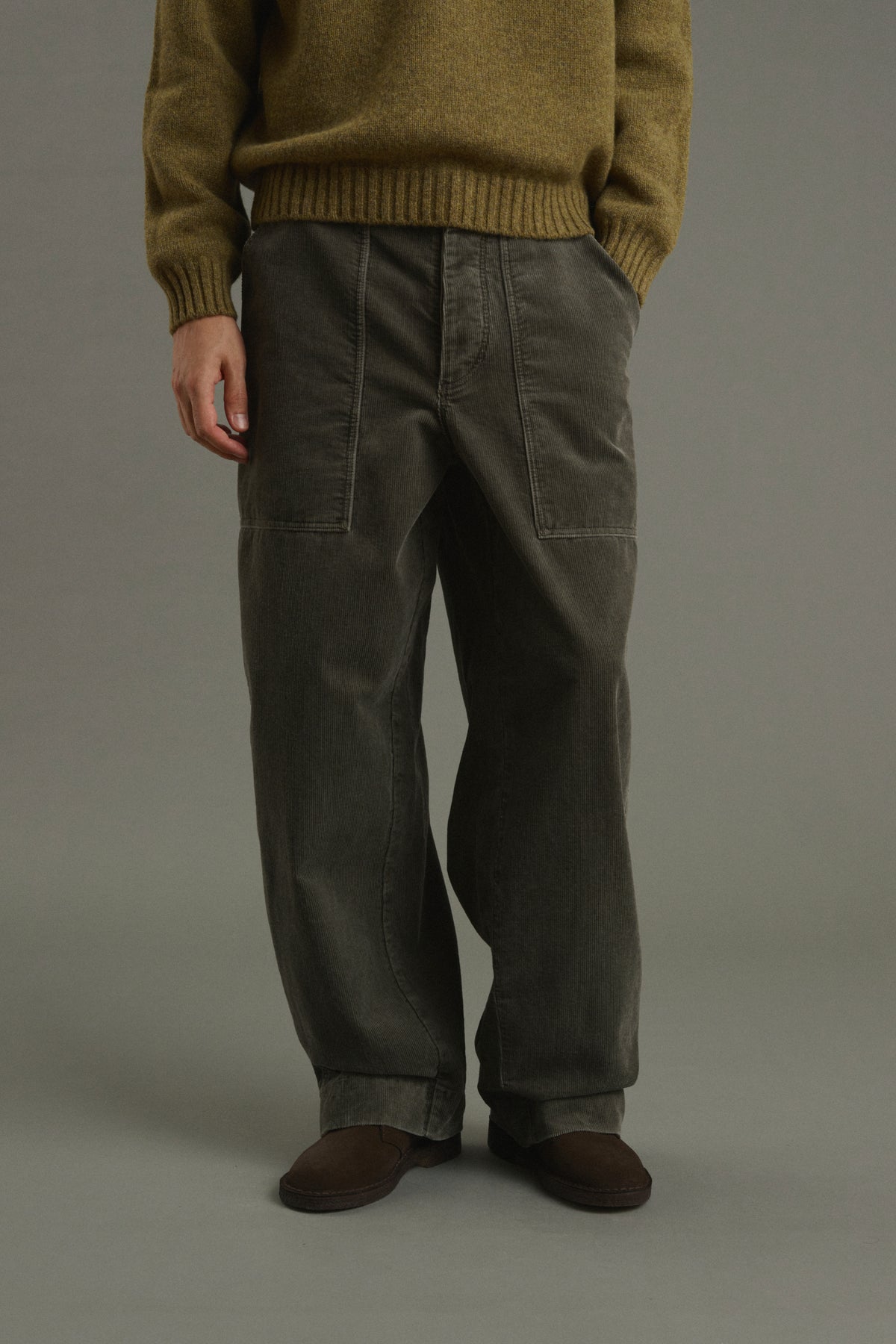 Pantalon Kurtis - Gris Vert - Coton - Homme vue 3