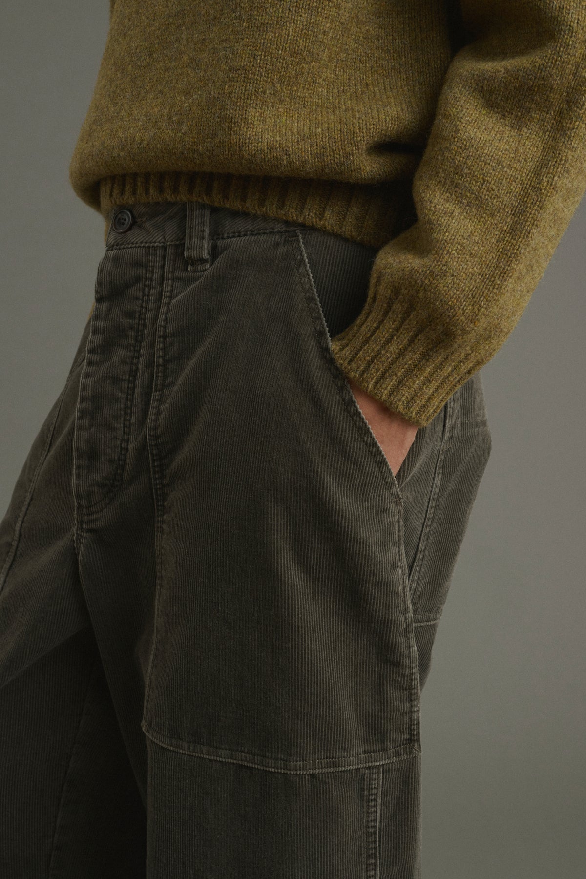 Pantalon Kurtis - Gris Vert - Coton - Homme vue 5