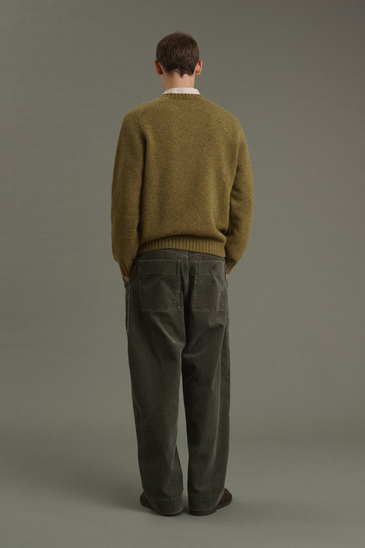 Pull Isamu - Kaki Chiné - Laine - Homme