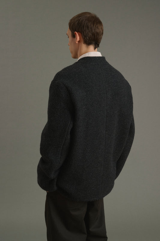 Veste Aliocha - Gris Anthracite - Laine - Homme