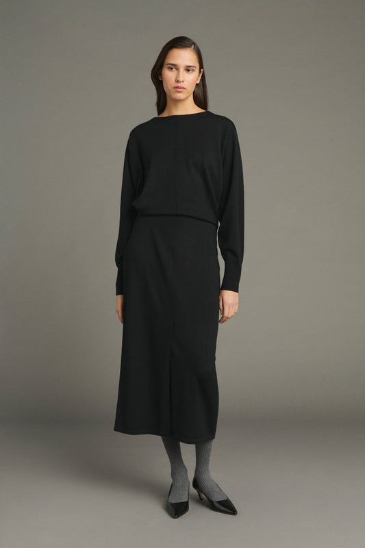 Vestido Kathleen - Negro - Lana Merino - Mujer