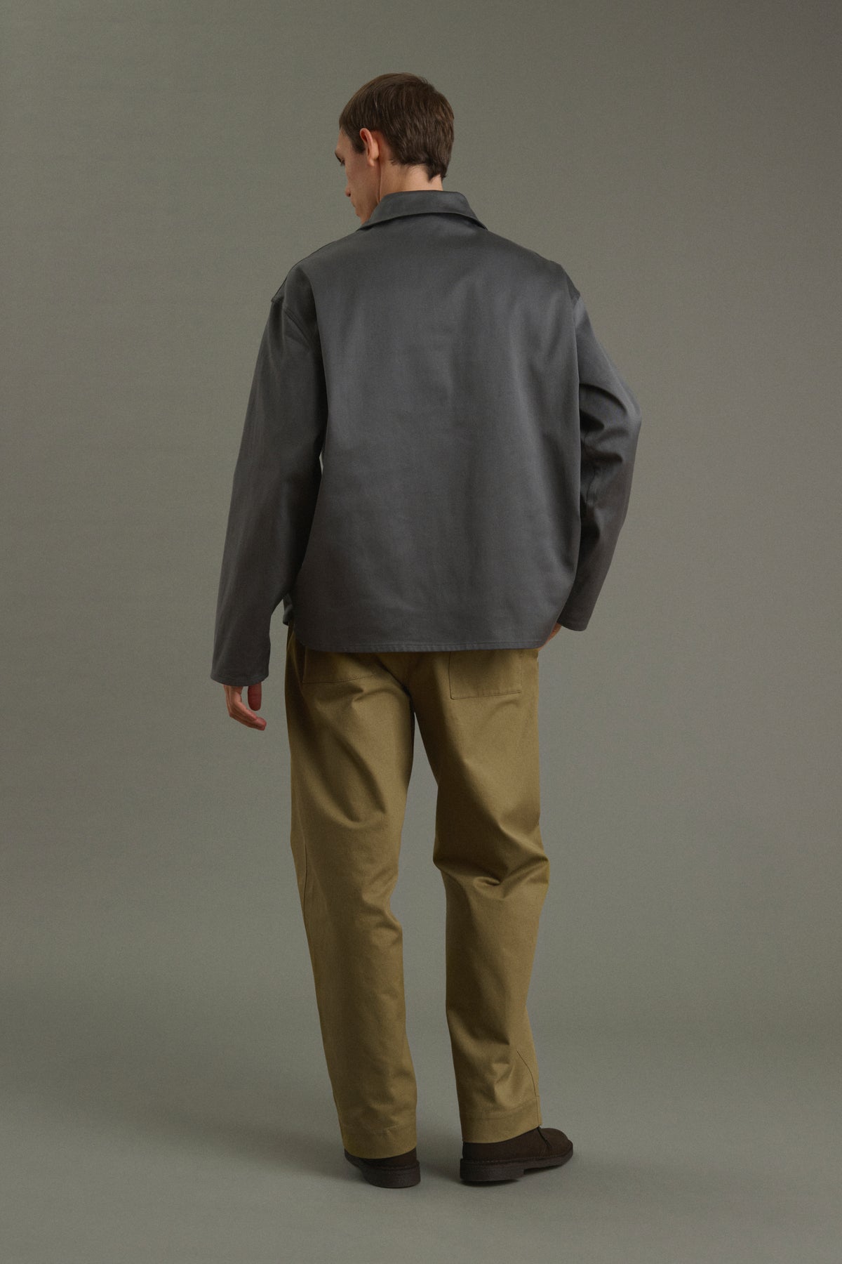 Vareuse Pierre - Gris Foncé - Coton - Homme vue 4