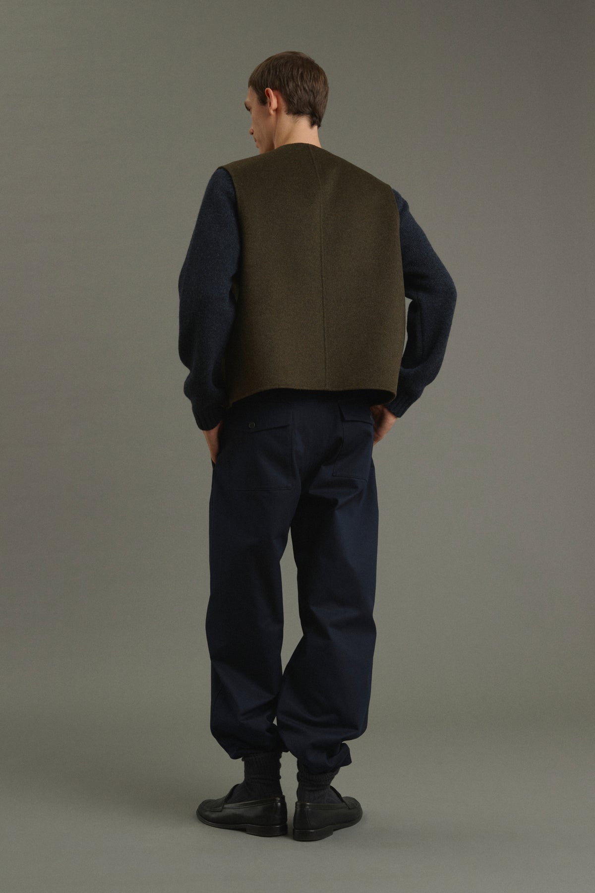 Chaqueta Romain - Caqui jaspeado - Doble faz - Hombre vue 4