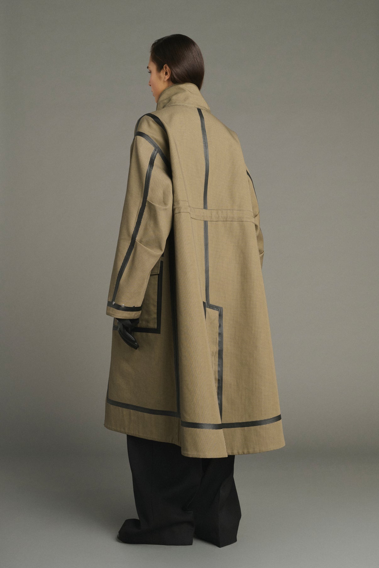 Abrigo Luce - Negro/Beige - Algodón - Mujer vue 5