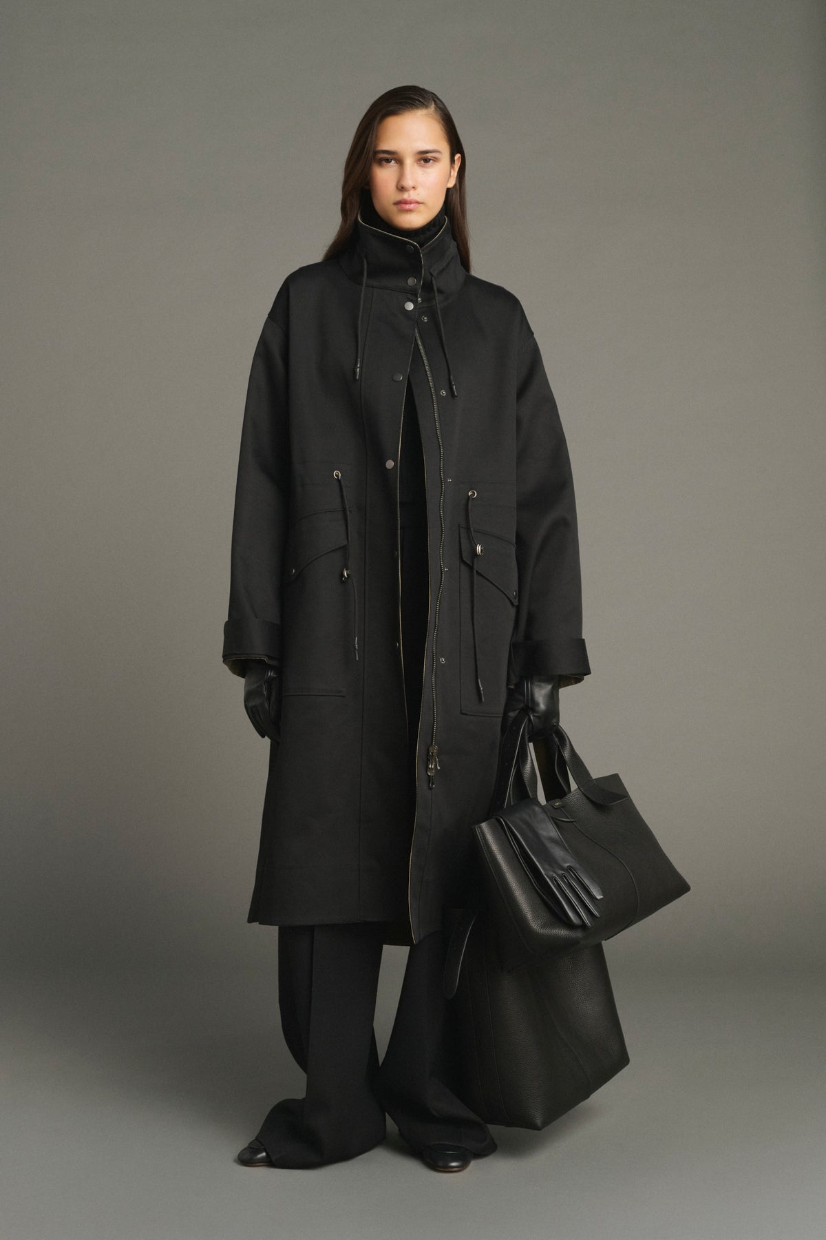 Bolso Suave - Negro Cuir Grainé Baguette - Soeur vue 3