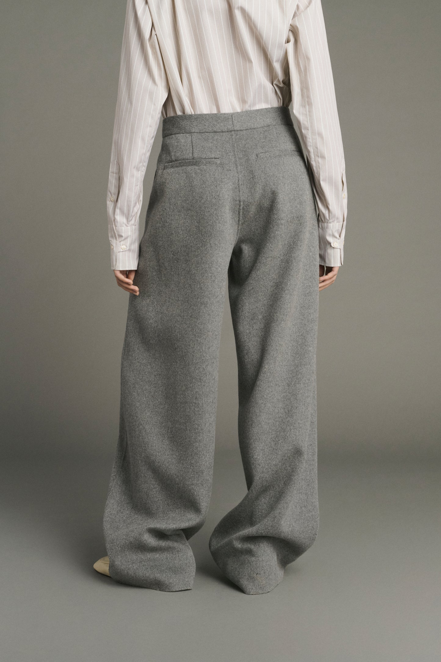 Pantalon Horatio - Gris Clair - Laine - Femme