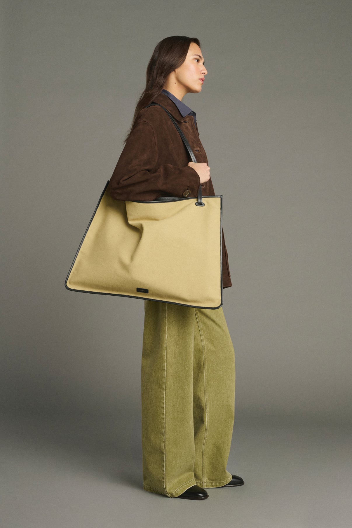 Capazo Darla - Beige/Negro - Algodón - Mujer vue 2
