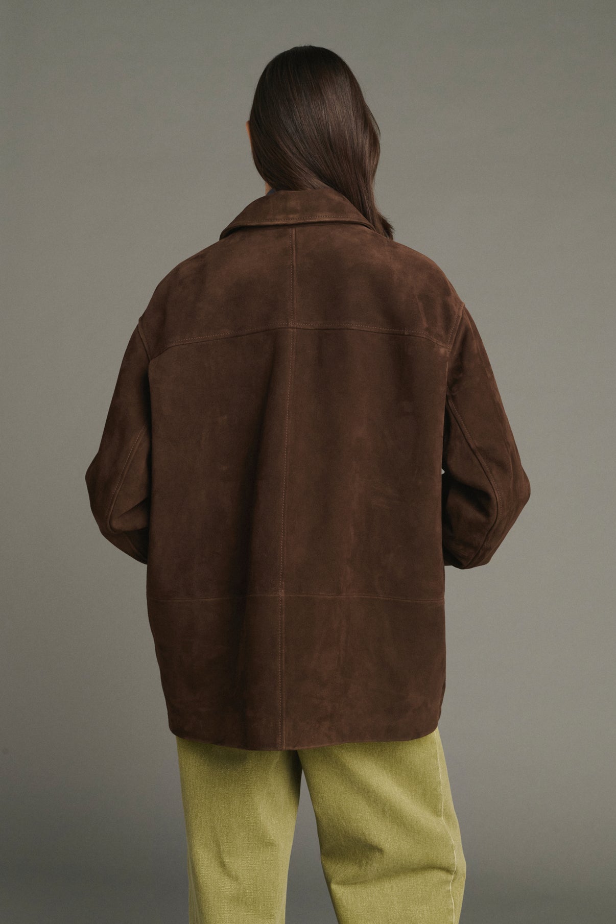 Chaqueta Vincenzo - Ébano - Cuero - Mujer vue 4