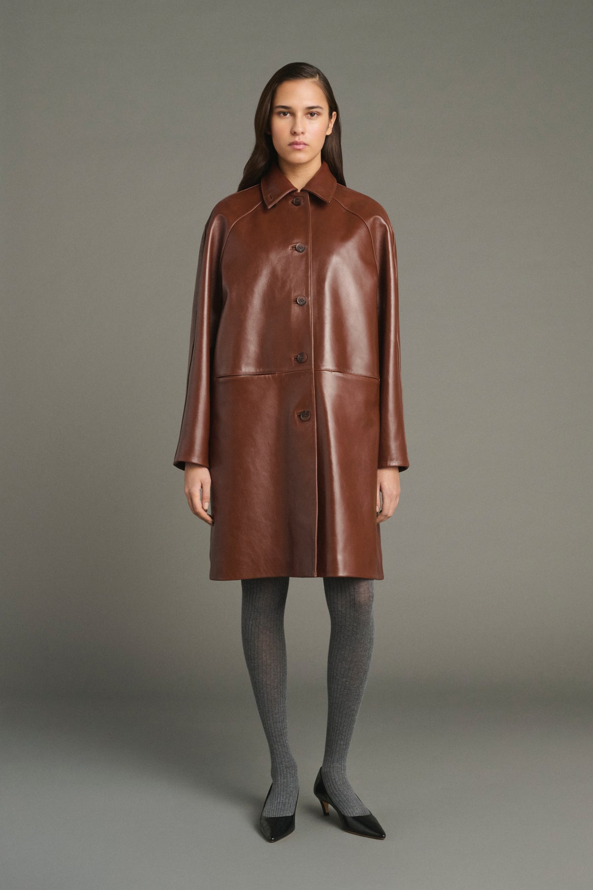 Jersey Karl - Marrón Chiné - Lana Merino - Mujer vue 1
