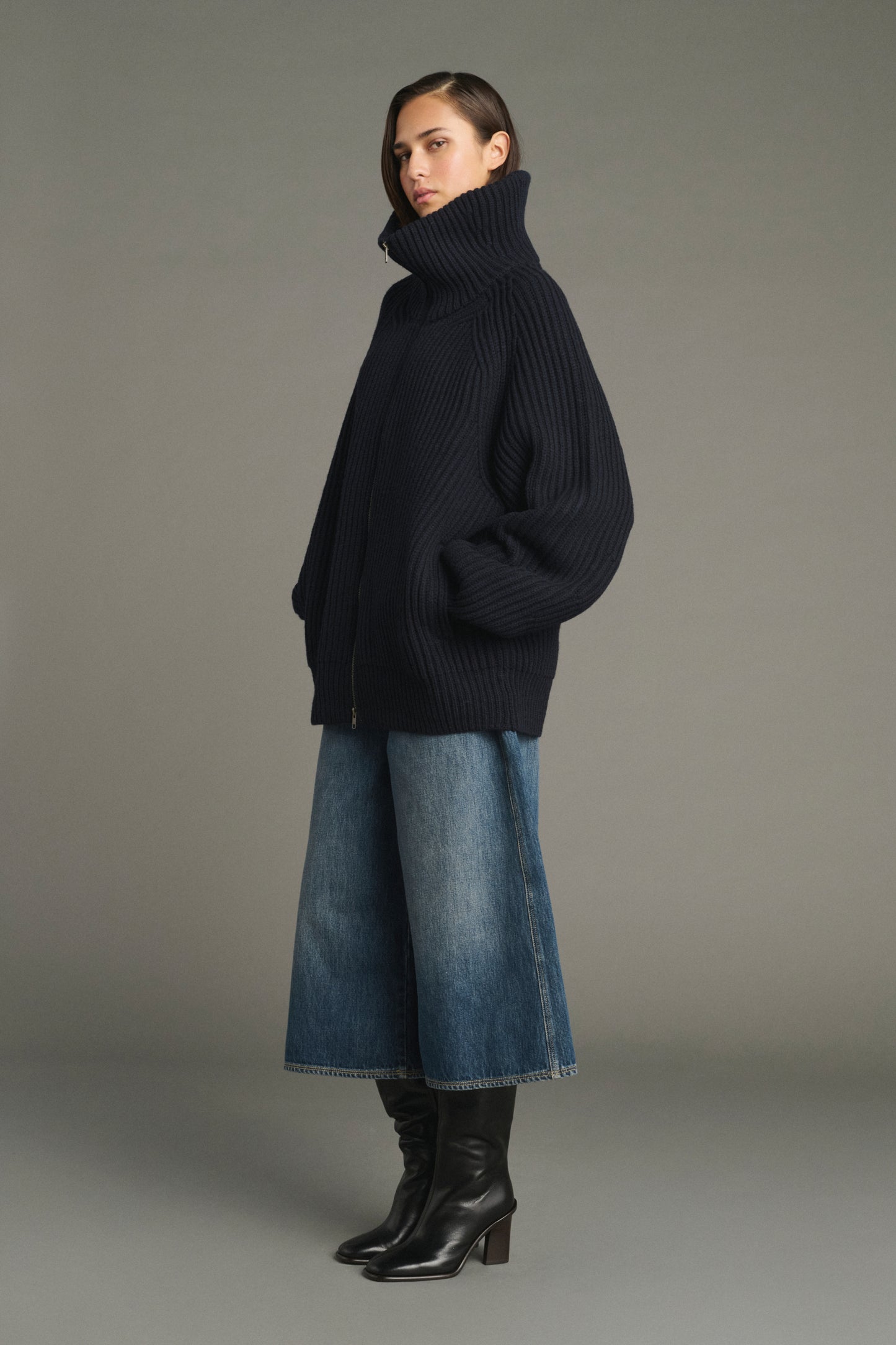 Chaqueta Jasper - Navy - Lana Merino - Mujer