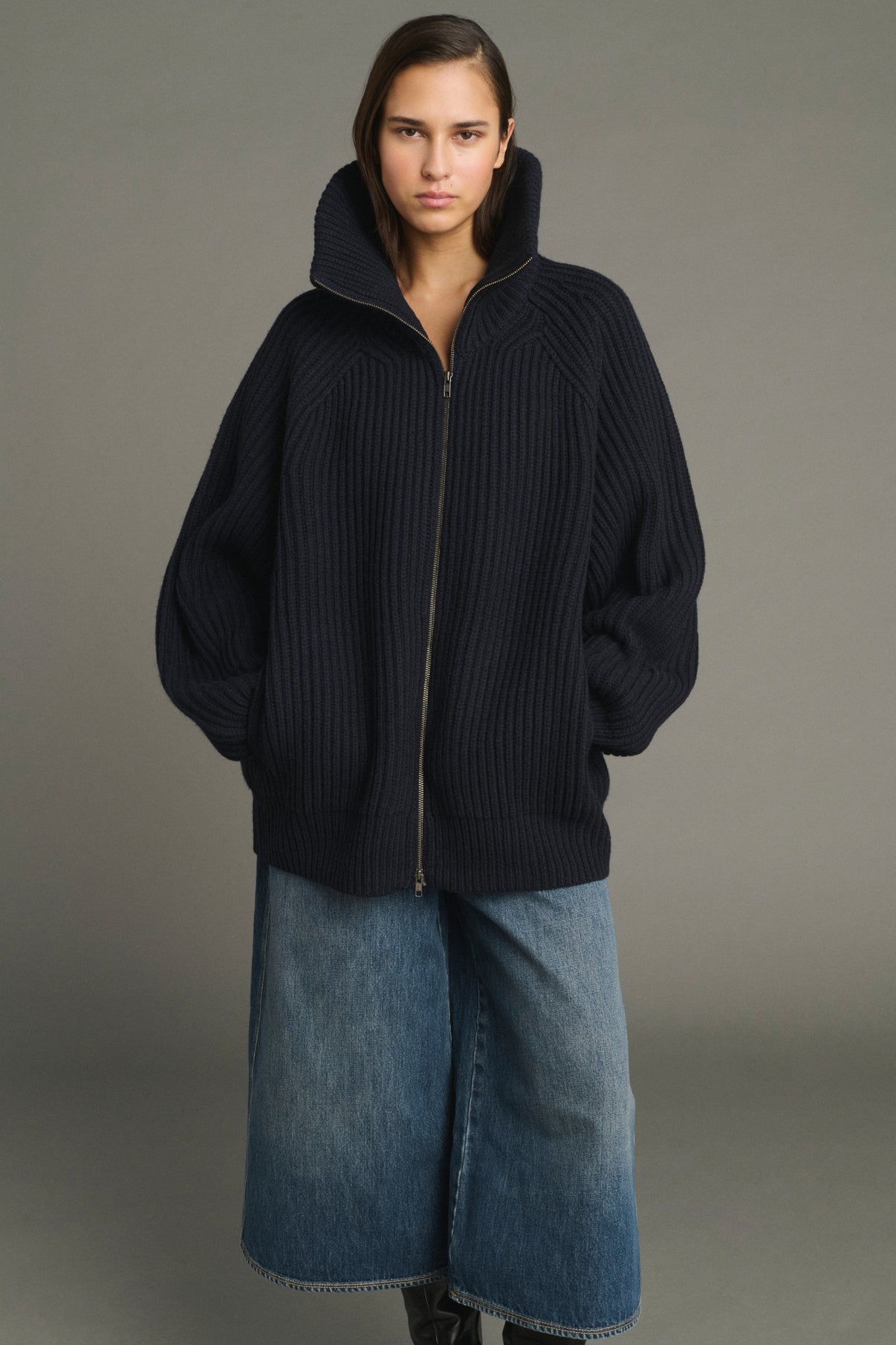 Chaqueta Jasper - Navy - Lana Merino - Mujer vue 3