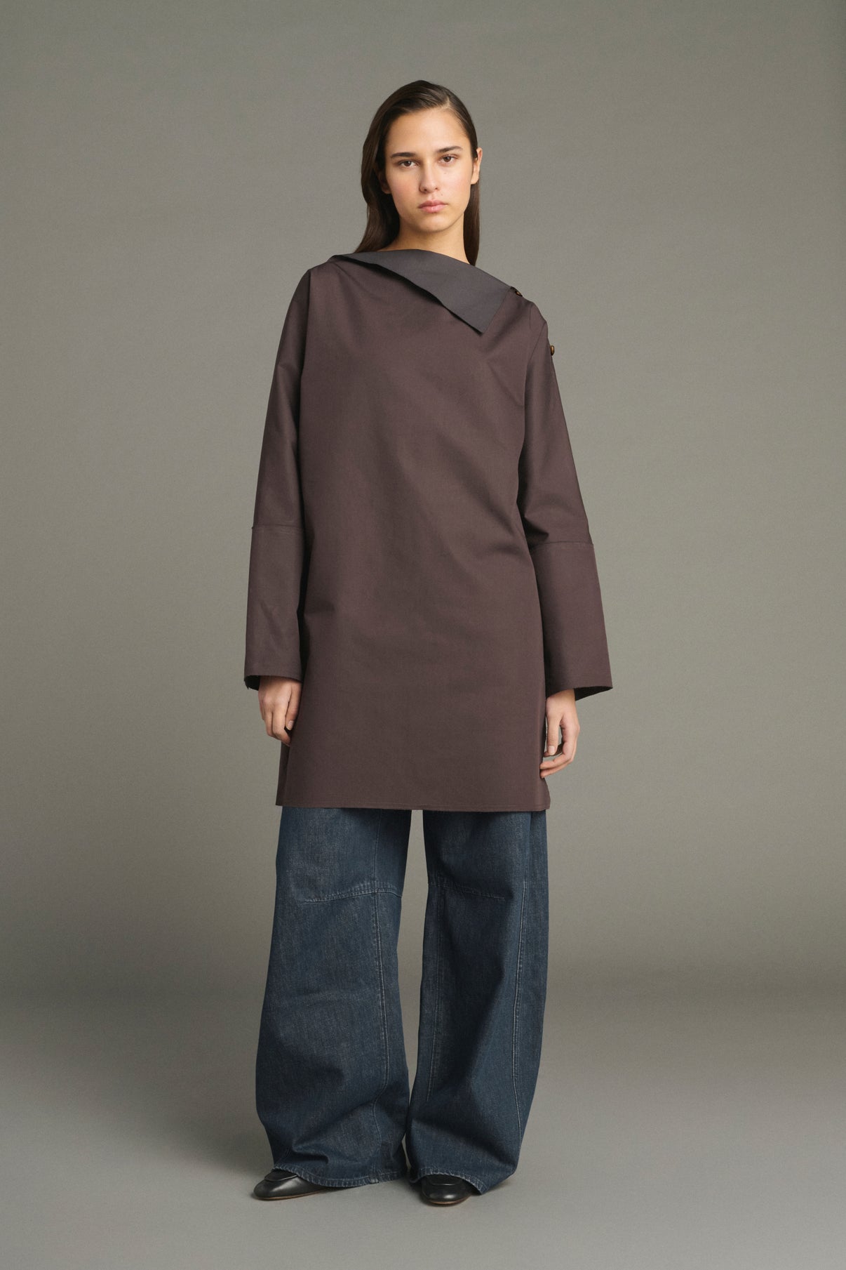 Vestido Liris - Higo/Marrón Oscuro - Algodón - Mujer vue 4