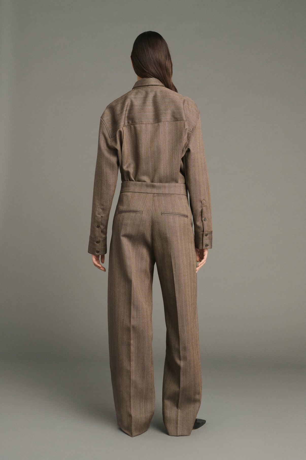 Pantalón Jocelyn - Marrón/Malva - Lana - Mujer vue 2