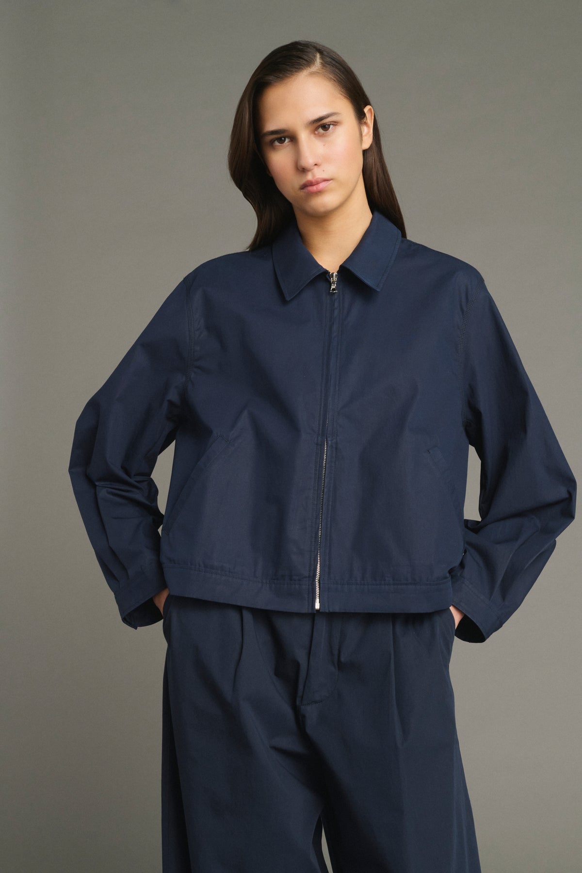 Veste Jared - Navy - Coton - Femme vue 1