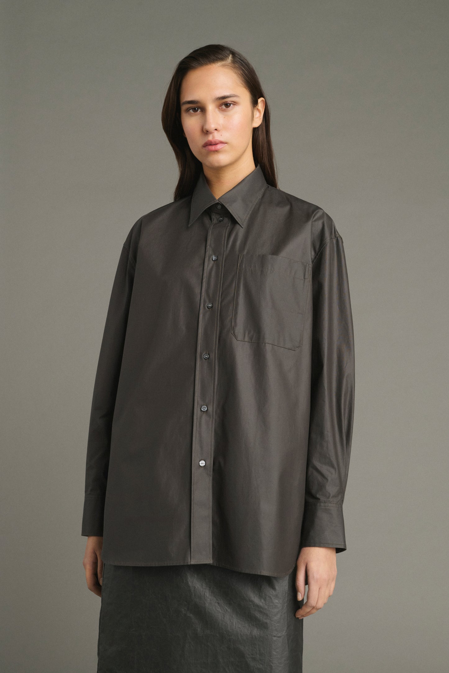 Chemise Carlotta - Marron Foncé - Coton - Femme