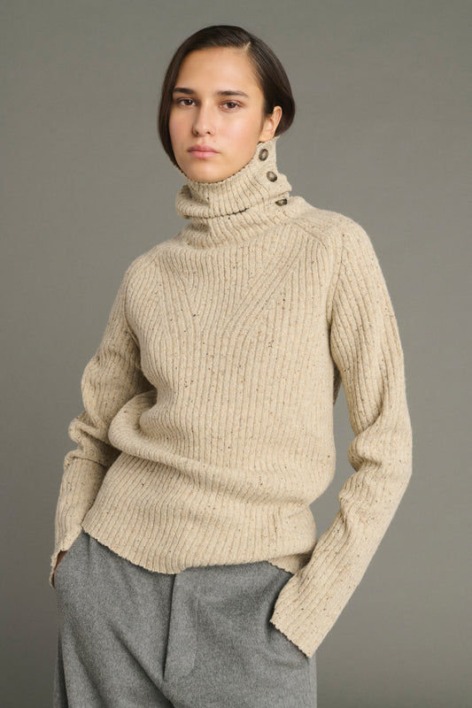 Pull Joey - Beige Clair - Laine - Femme