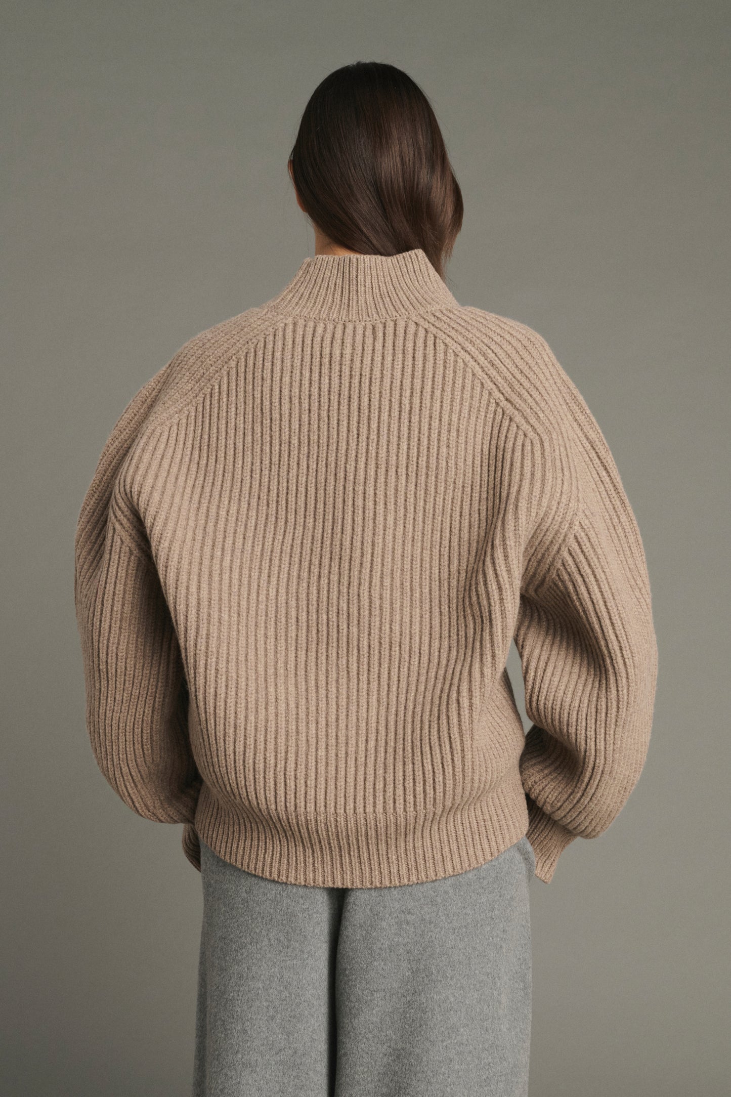 Pull Flamand - Beige Chiné - Laine Mérinos - Femme