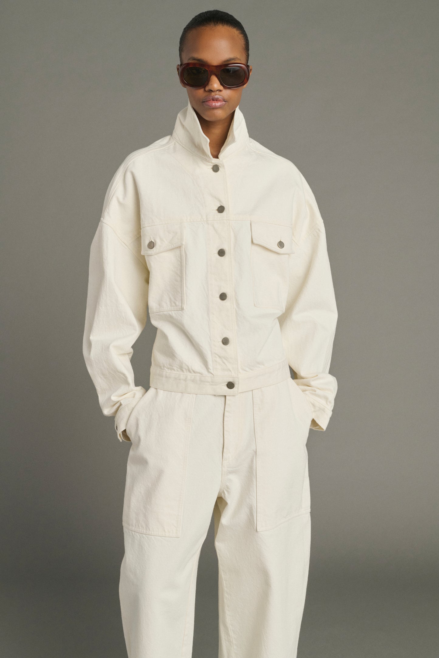 Veste Lys - Écru - Coton - Femme