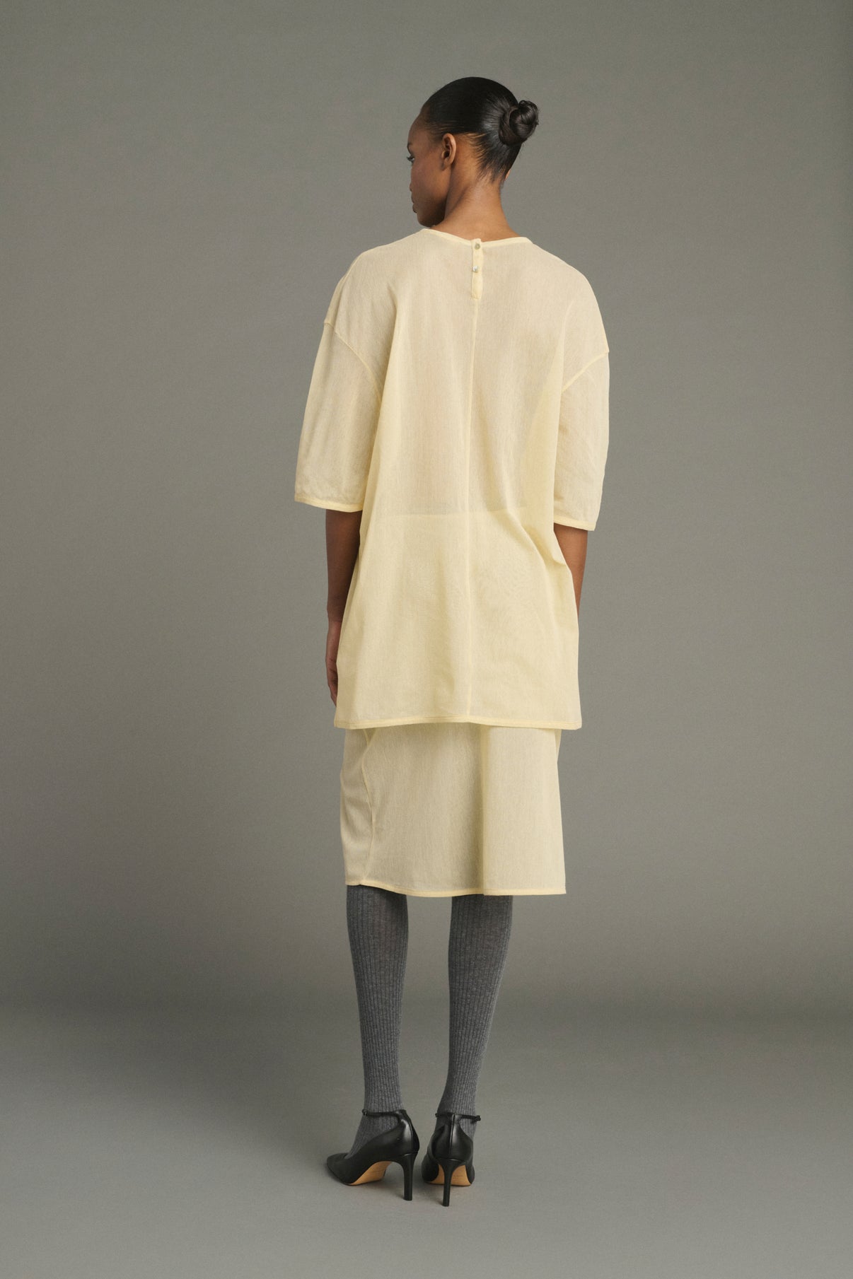 Camiseta Joly - Mantequilla - Algodón - Mujer vue 2