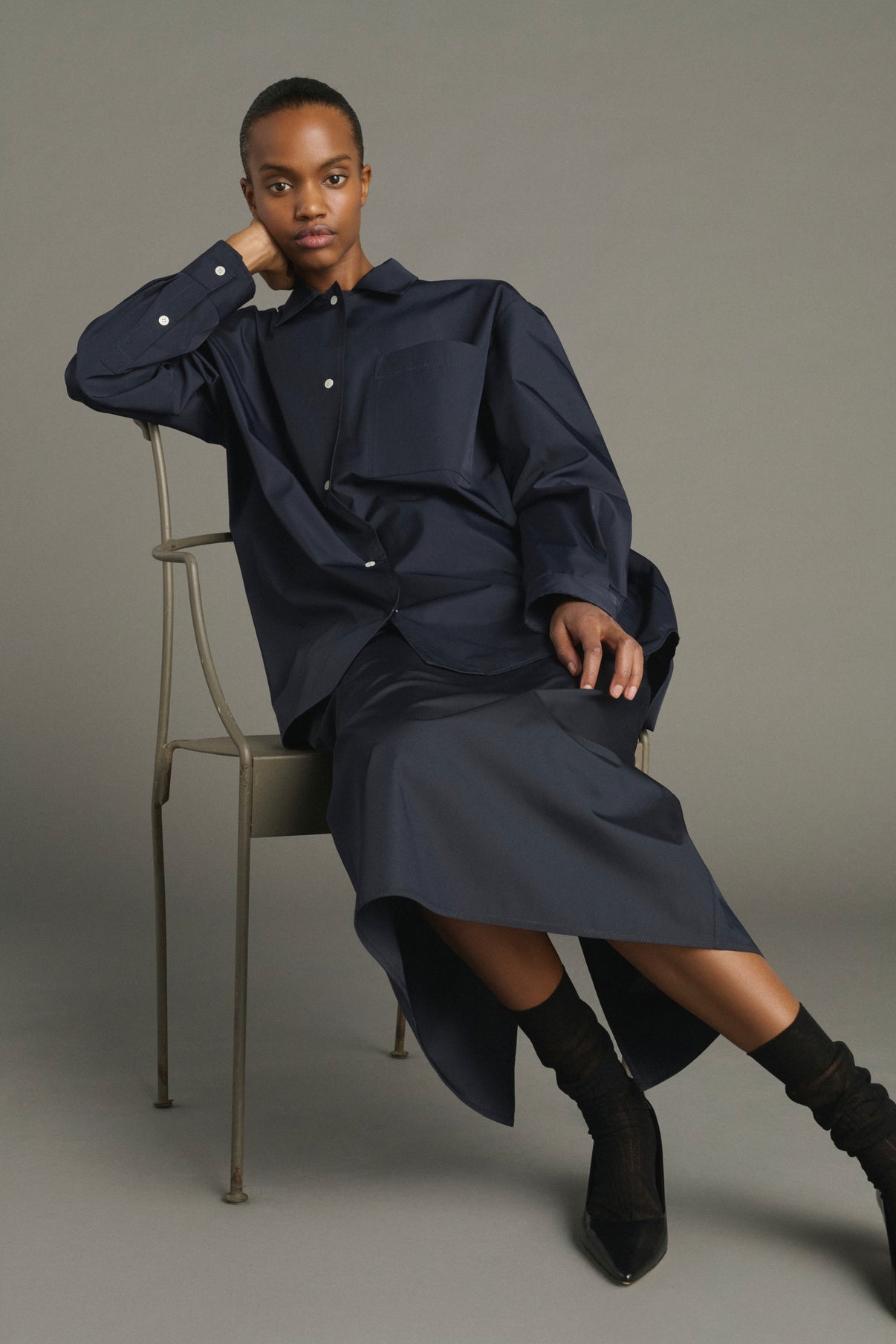 Camisa Kita - Navy - Mujer vue 4