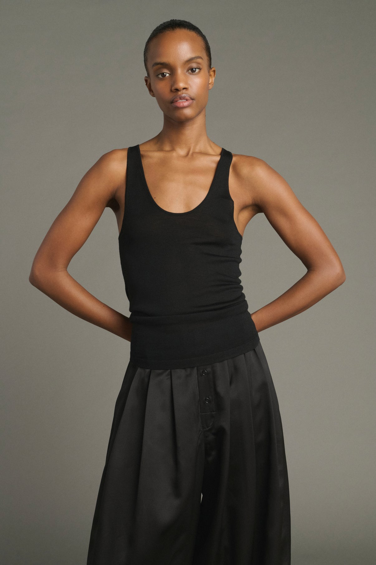 Pull Juliana - Noir - Laine Mérinos - Femme vue 3
