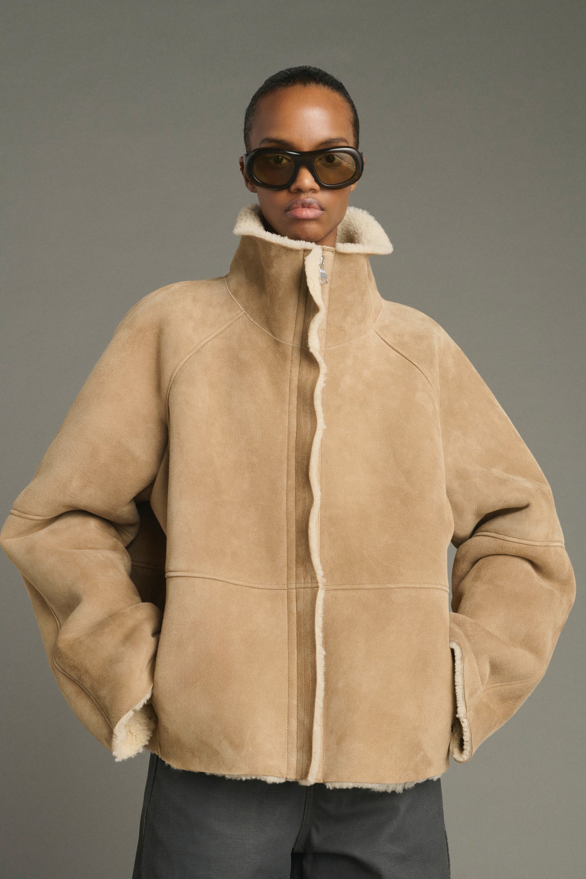 Abrigo Kleber - Beige - Cuero - Mujer vue 3
