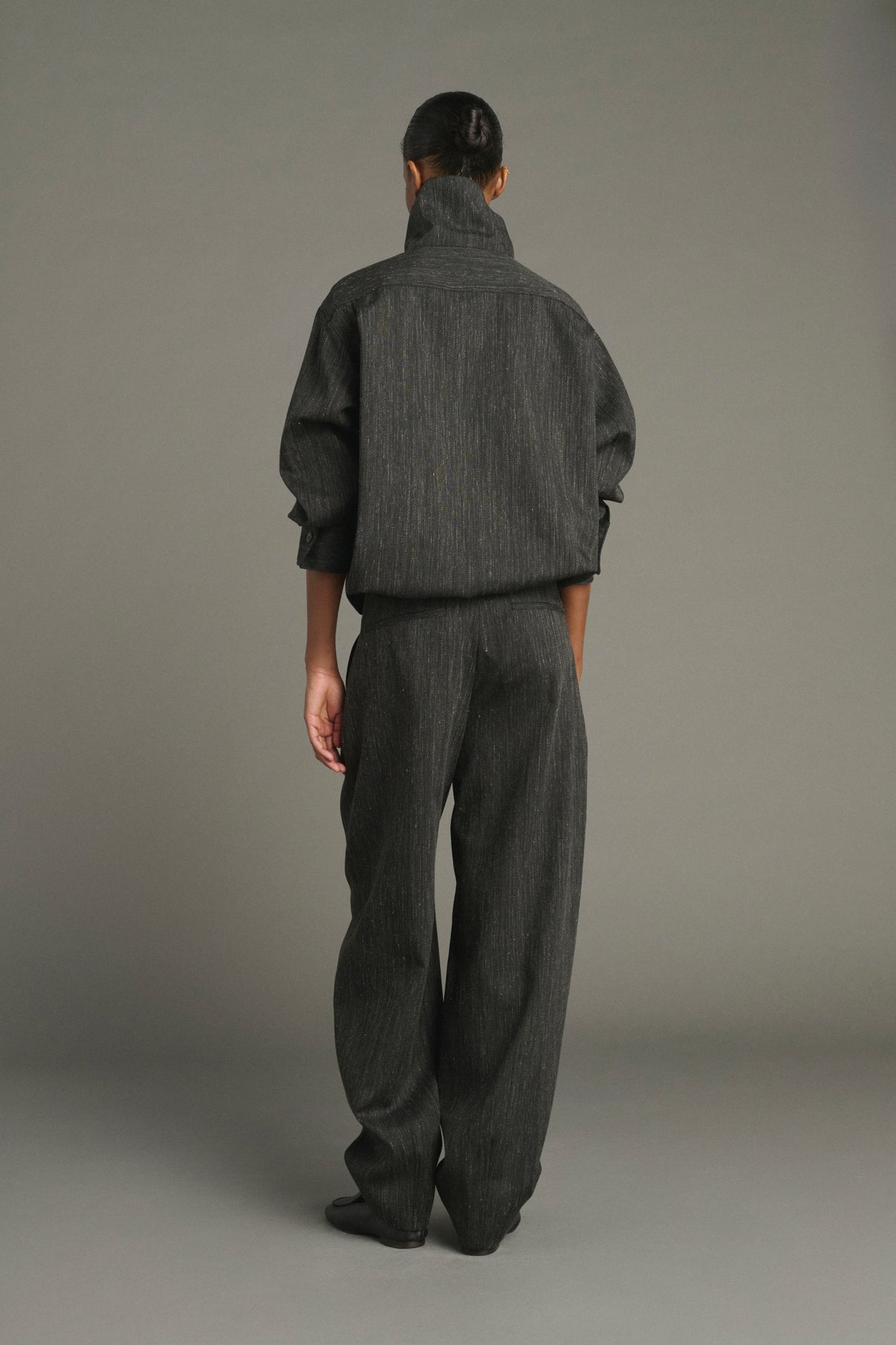 Camisa Lutece - Gris Antracita - Lana - Mujer vue 4