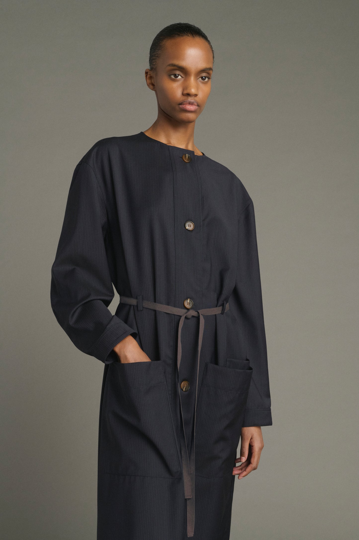 Vestido Helie - Azul/Navy - Lana - Mujer