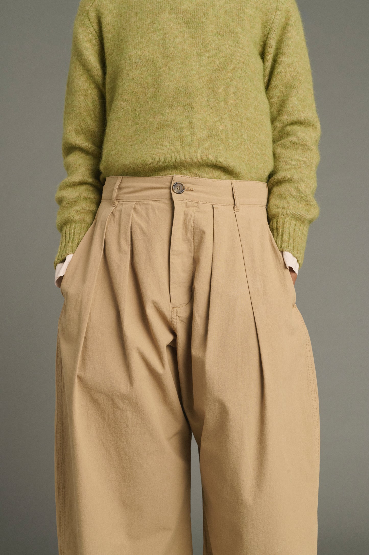 Pantalón Lambert - Beige - Algodón - Mujer
