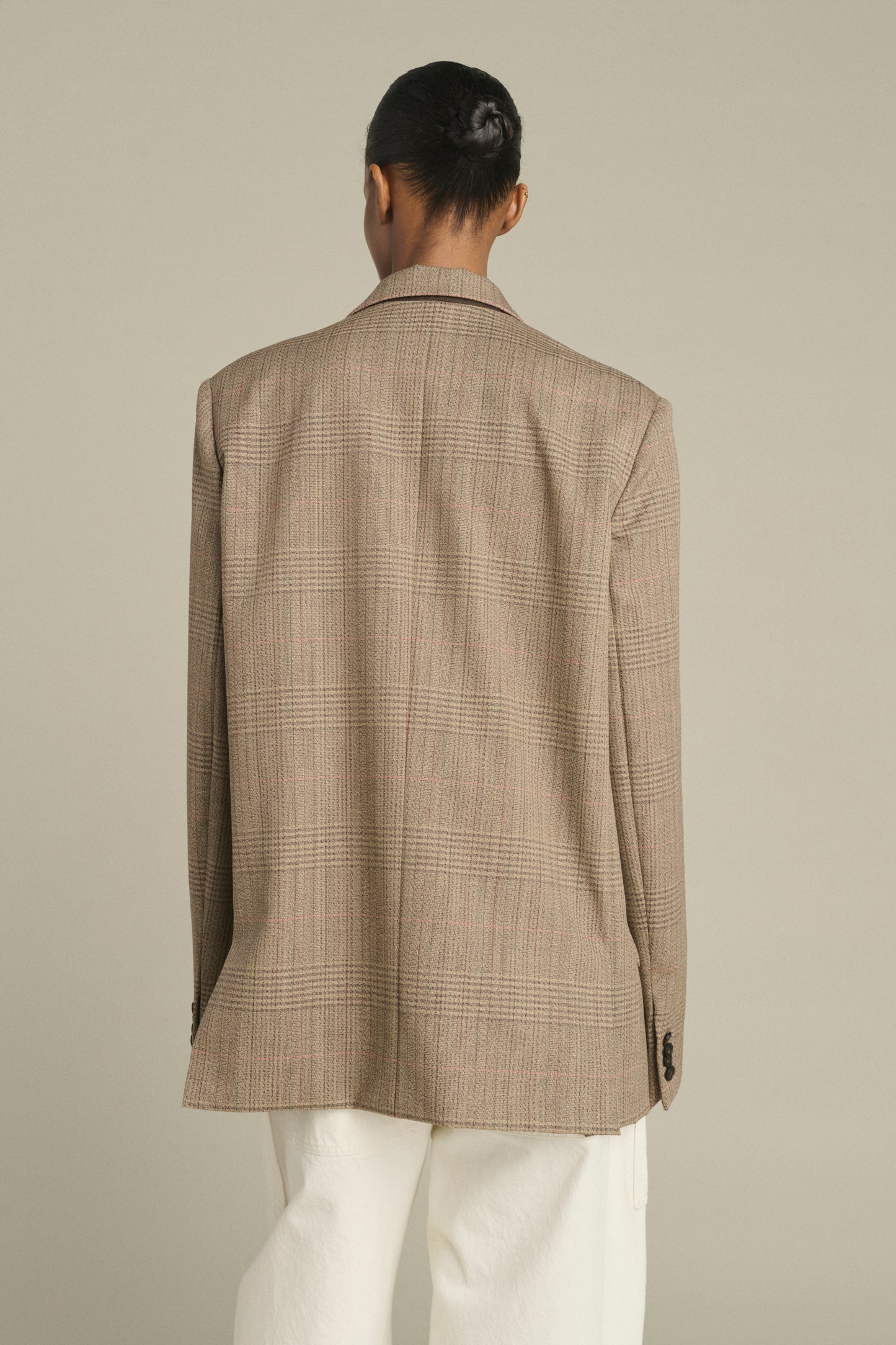 Chaqueta Hermosa - Marrón/Beige - Lana - Mujer