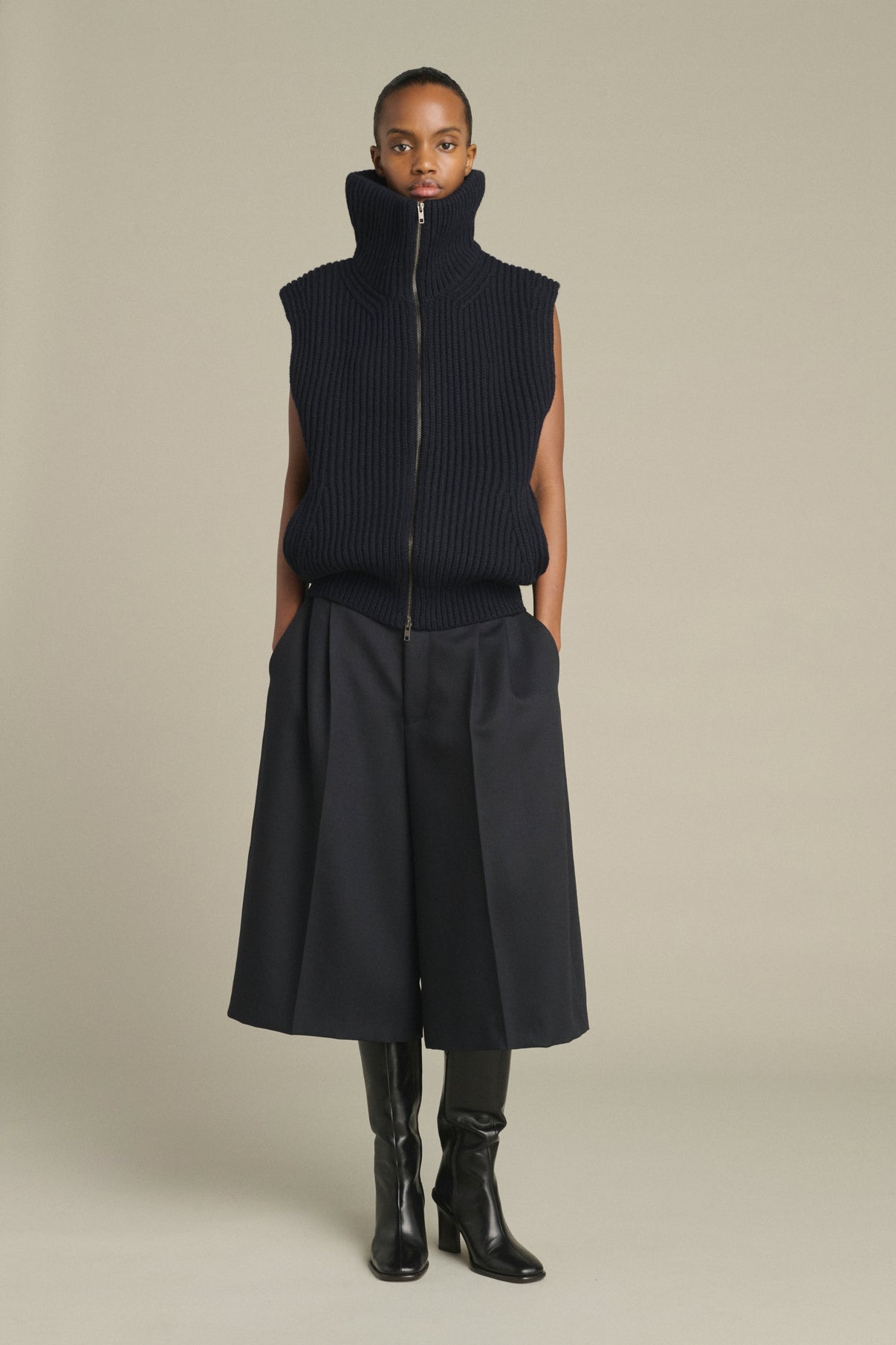 Bermuda Jude - Deep Navy - Laine - Femme vue 1
