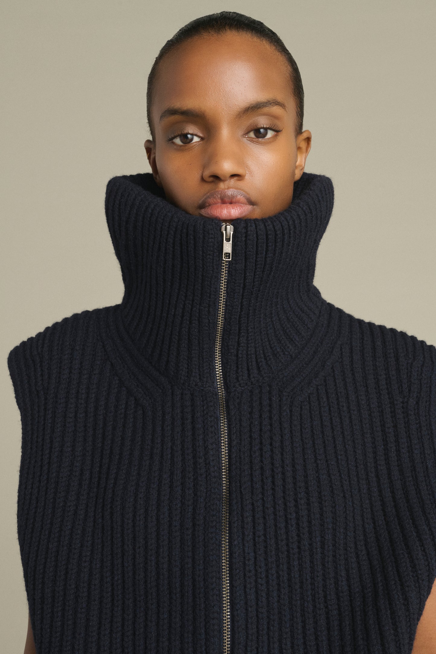 Veste Kristen - Navy - Laine Mérinos - Femme