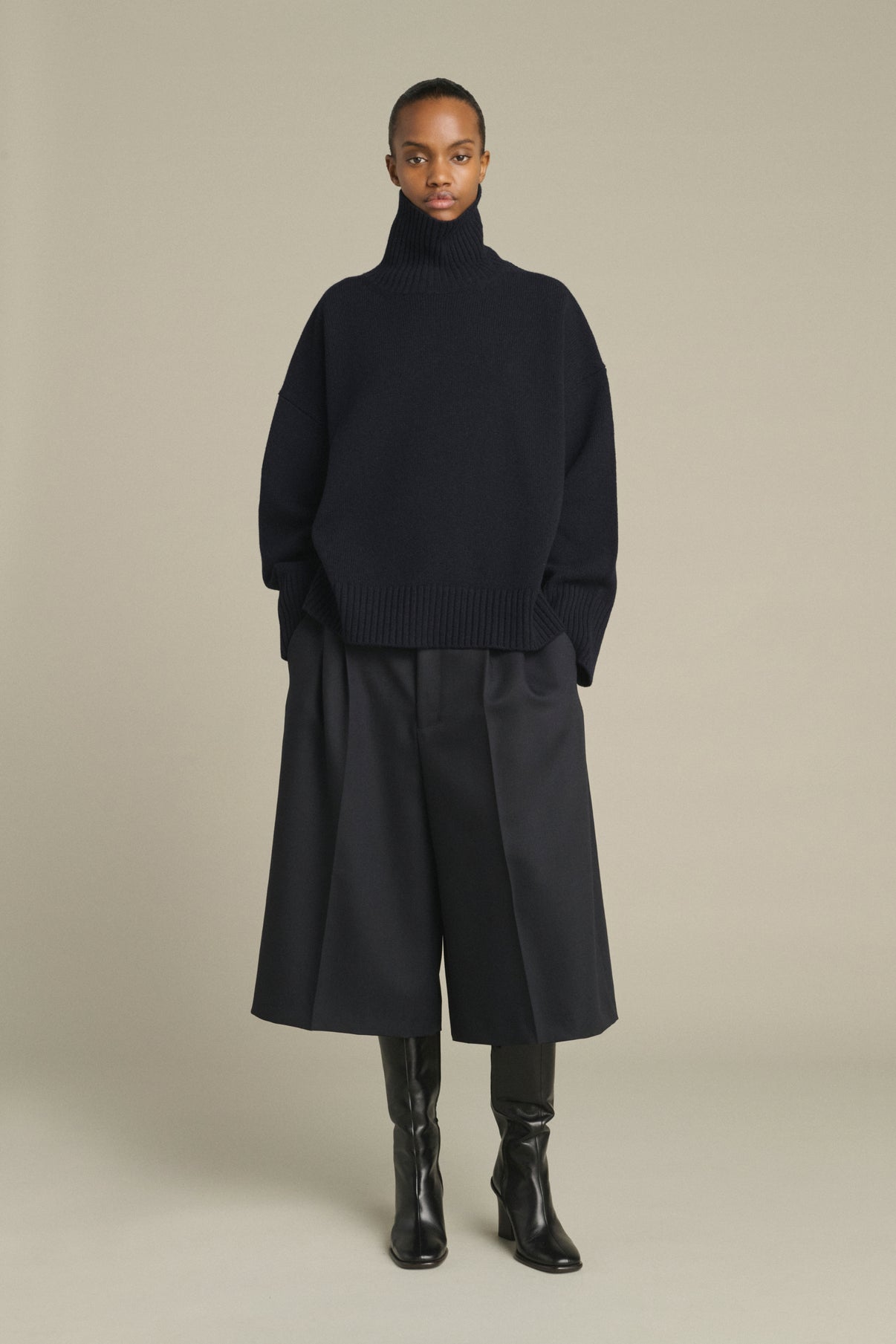 Jersey William - Navy - Lana Merino - Mujer vue 1