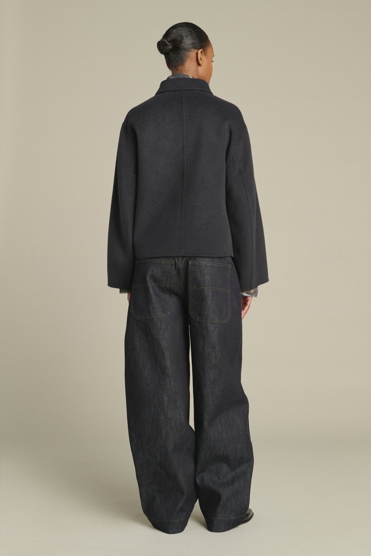 Manteau Gyoda - Charbon - Laine - Femme vue 3